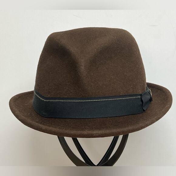 Goorin Bros Fedora Brown Wool Fedora Hat SIZE XL100% Wool WPL 5923 MADE IN USA